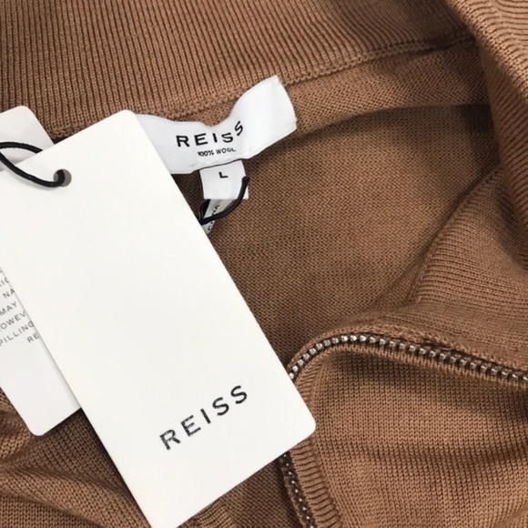 Men's Reiss Blackhall Wool Half Zip Pullover - Picture 8 of 8